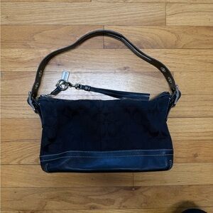 Vintage Coach Black Shoulder Bag